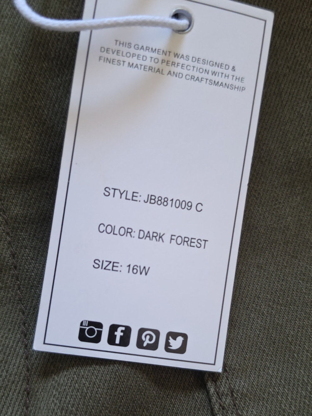 Judy Blue Dark Forest Crop Jeans - Picture 7 of 8
